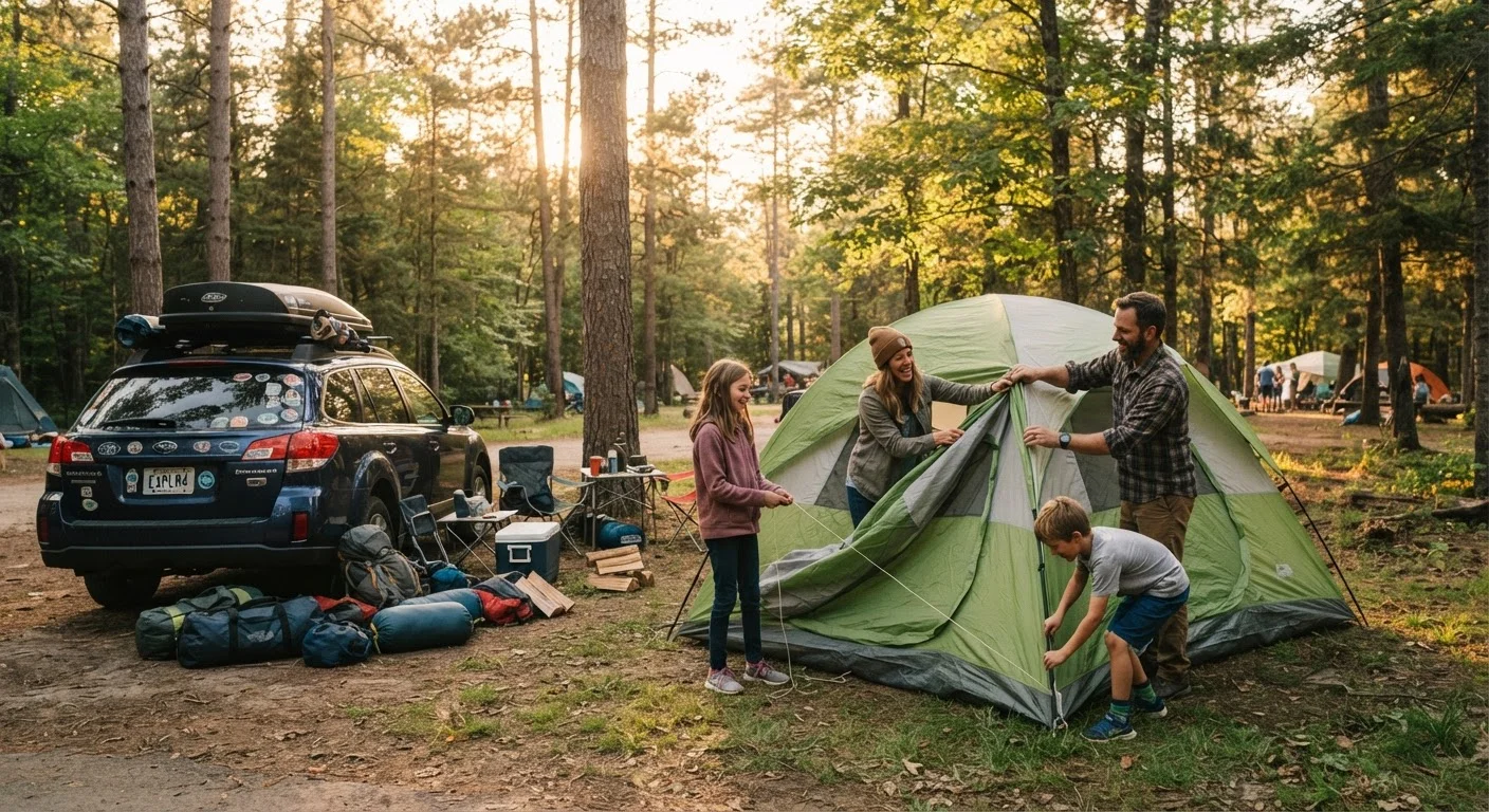 Camping vs. Motels for Family Road Trips