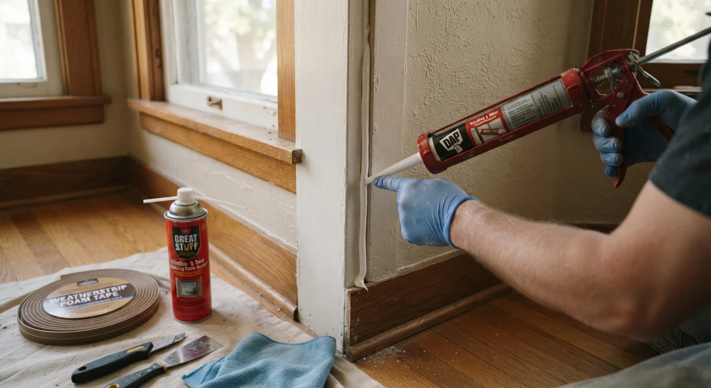 Caulk, Weatherstripping, and Foam: Sealing a Drafty Home on a Small Budget